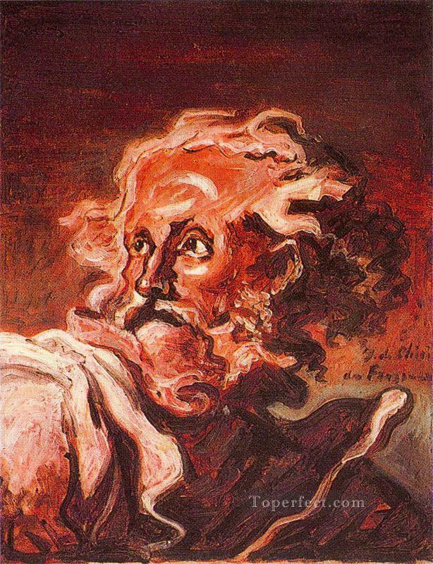 old man s head Giorgio de Chirico Metaphysical surrealism Oil Paintings